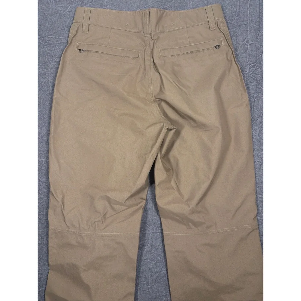 LL Bean Mens Technical Hiking Pants Tan 34x31 Polyester Zip Pocket 271098